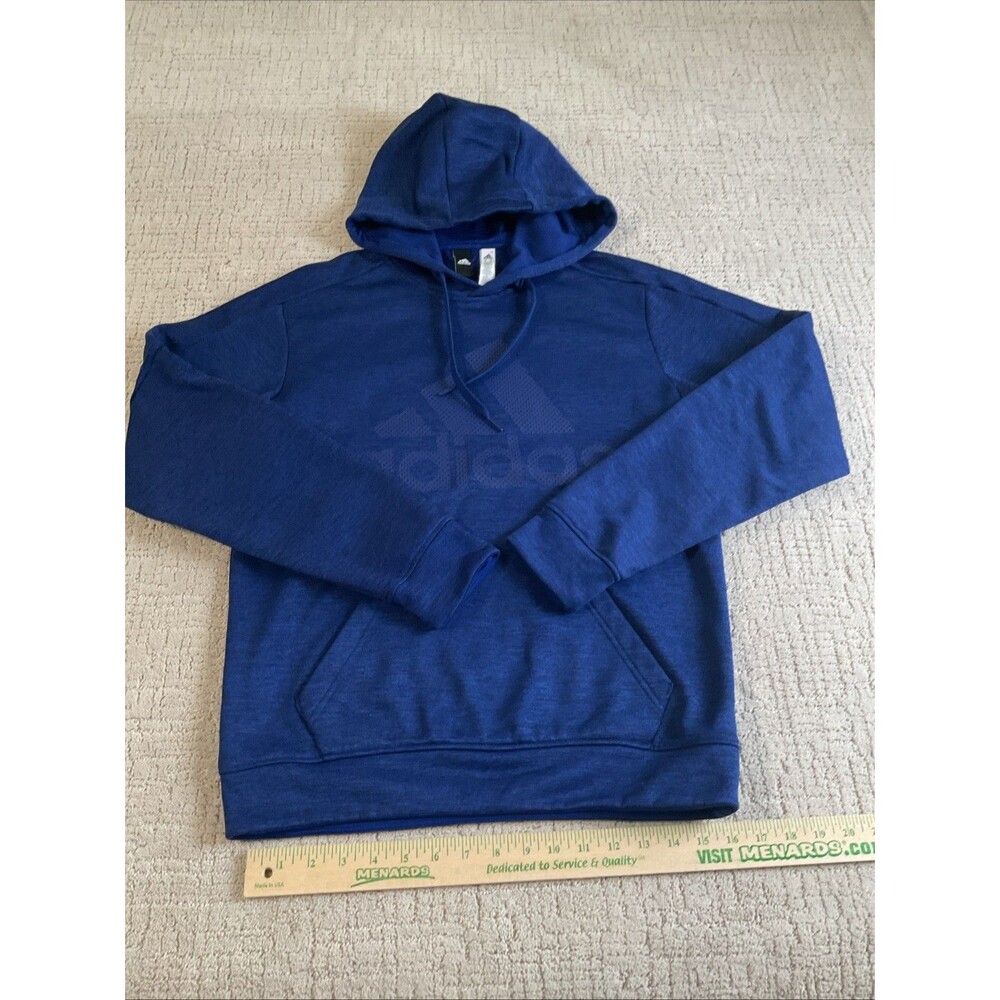 Adidas Men's Blue Pullover Logo Hoodie Size Small.EUC!!!!!!